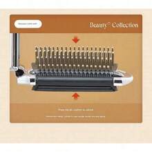 1pc Foldable Silver-Tone Metallic Comb With Built-In Mirror, Compact & Portable - Silver - View 9