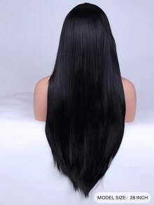 28-Inch Long Straight Red Wig, Suitable For Daily Wear, Parties And Festivals