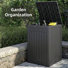 Secure Package Delivery Box, 48 Gallon Outdoor Lockable Parcel Drop Box With Key Lock & Sign, Waterproof Double Wall Resin Design For Theft &Weather Protection-Local Delivery - Black - View 7