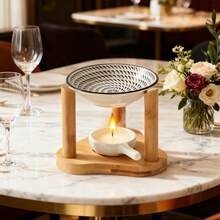 1 Set Wooden Door Creative Incense Holder Essential Oil Heated Lamp Home Wax Lamp Candle Holder - Multicolor - View 11