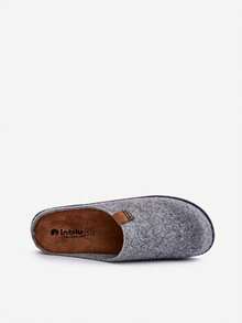Men's Prophylactic Slippers Inblu SI000025 Dark Grey - Comfortable Slippers With Leather Insole Gray Blue - Silver - View 5