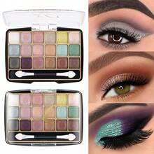 New 18-Color Eyeshadow Palette Built-In Double-Headed Brush Two-In-One Matte Pearlescent Eyeshadow Palette Inner Material Upgrade Long-Lasting Non-Fading Is A Perfect Christmas Gift, The Best Gift For Friends - 01# - View 2