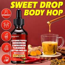 MEGNETA Weight Loss Berberine Support Liquid Drops - Stay Satisfied & Hunger Balance, Metabolic Balance, Energize Your Morning-With Bitter Melon, Berberine & Ceylon Cinnamon -2.03oz(60 Ml), Vitamins For Women, Free Shipping, Weight Loss Products, Fat Burner - 2 Fl Oz (Gói 1) - Xem 5
