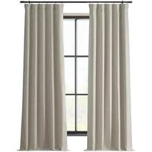 HPD - Cortinas Opacas con Aislamiento térmico sólido para recámara, 84 Pulgadas de Largo (1 Panel), Cortinas Opacas de Lino para Sala de Estar, 50 Pulgadas de Ancho x 84 de Largo, pizarrón de Destino(Caravana Beige 127An x 213.4Al cm (1 Paneles)) - Multicolor - Ver 2