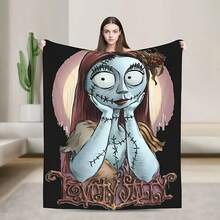 Nightmare Before Christmas Flannel Blankets Funny Throw Blanket For Home - Nhiều màu - Xem 1