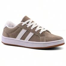 Women's Casual Sneakers In Lightweight, Comfortable Suede - màu nâu - Xem 3