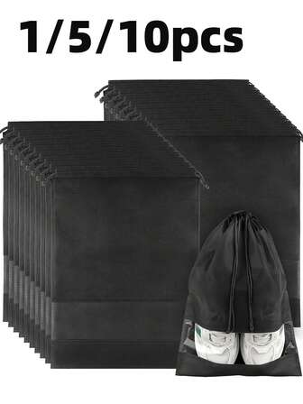 Bolsa de almacenamiento de zapatos con cuerda, bolsa de almacenamiento de viaje con cierre de cordón , bolsa impermeable portátil para empacar zapatos, bolsa de almacenamiento multifuncional, organizador de zapatos, bolsa de playa impermeable para hombres y mujeres, suministros de viaje, suministros de almacenamiento y organización para el hogar, artículos esenciales de viaje, de vuelta a la escuela