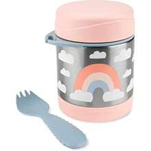 Skip Hop - Frasco para comida de bebé, con aislamiento, chispas, helado(Tarro aislado para alimentos Arcoiris (Rainbow)) - Multicolor - Ver 2