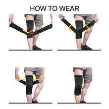 Rodilleras Deportivas, 2 Piezas Rodilleras de Soporte Transpirables Rodilleras de Compresin Antideslizante Elastica Ajustable con Tensin de la Banda Rodilla Protector para Correr, Gym, Basquetbol, Voleibol, Bicicleta Montaa y Actividades Deportivas - inicial - Ver 6