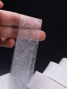 1 Roll (66 Yards) Iron-On Hem Tape - Double-Sided Fusible Interfacing, Strong Adhesion & Washable, Hot Melt Tape, Seamless Hemming Tape, Suitable For Altering Clothes, Pants, Jeans, Curtains & Various Fabrics