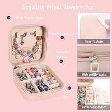 72 PCS Kit para Hacer Pulseras Nia, Pulseras Nia Manualidades, Kit de Bisuteria de Collar, para Nias Regalo para Da del Nio, Cumpleaos, Navidad, a Nias 4 - 13 Aos Rosa - rosa - Ver 3