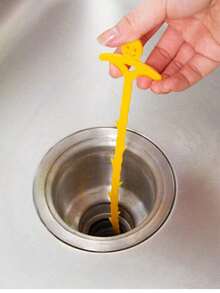 Flexible Plastic Hair Drain Clog Remover Kit - Sink Snake Hair Grabber Tool With Drain Opener Function For Kitchen And Bathroom - Multicolor - View 6