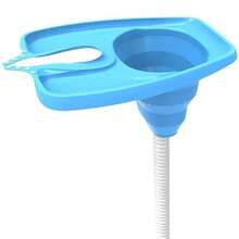 Portable Backwash Tray No Bending Folding Shampoo Basin Home - Blue - View 8