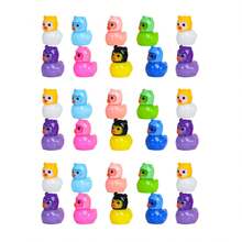 10/20/30/50 Stück leuchtende Mini Harz Enten, süße Tier Miniatur Enten Figuren, kleine Harz Enten Figuren leuchten im Dunkeln, Mini Harz Tiere für Heim Party Miniatur Landschaftsdekoration (zufällige Farbe)