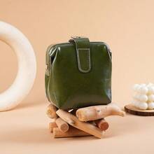 Cosmetic Bags Cases For Women PU Leather Ladies Fashion Vintage Casual Makeup Case Lipstick Bag Brand Button Coin Purse For Men Money Wallet Mini Wallet Purse Wallet Small Wallet Coin Wallet Id Card Holder Id Holder