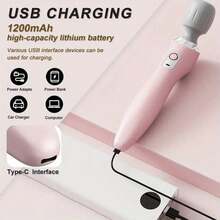 Portable Handheld Electric Massager - 5-Speed USB Rechargeable Massage Gun, Deep Tissue Vibration Massage, Soothes The Neck, Back, Thighs, And Waist. Massage Device, Foot And Leg Massager, High-Frequency Vibration, Ideal For Full-Body Relaxation. Suitable For Office Workers, Busy Professionals, And The Perfect Gift For Loved Ones. - 彩色 - 查看 2