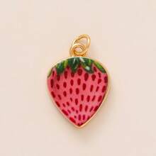 1 mặt dây chuyền hình dâu tây, tôm càng, hoa anh đào xanh dương, hoa anh đào, cá nhỏ màu cam, hình nơ, in họa tiết giọt dầu dễ thương, mạ vàng 18K, thích hợp để làm trang sức DIY, vòng cổ, vòng tay, bông tai, móc khóa, phụ kiện túi xách, phụ kiện trang sức nữ, phụ kiện ví, mặt dây chuyền, phụ kiện DIY làm quà tặng cho mẹ, bạn gái, quà tặng trang sức nữ. - Nhiều màu - Xem 9