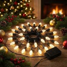 Serie Luces Decoración Navideñas Con Musical 30 LED,Ideal para decoraciones de árboles de Navidad - Tipo de Enchufe A USA (110-127V) - Ver 7
