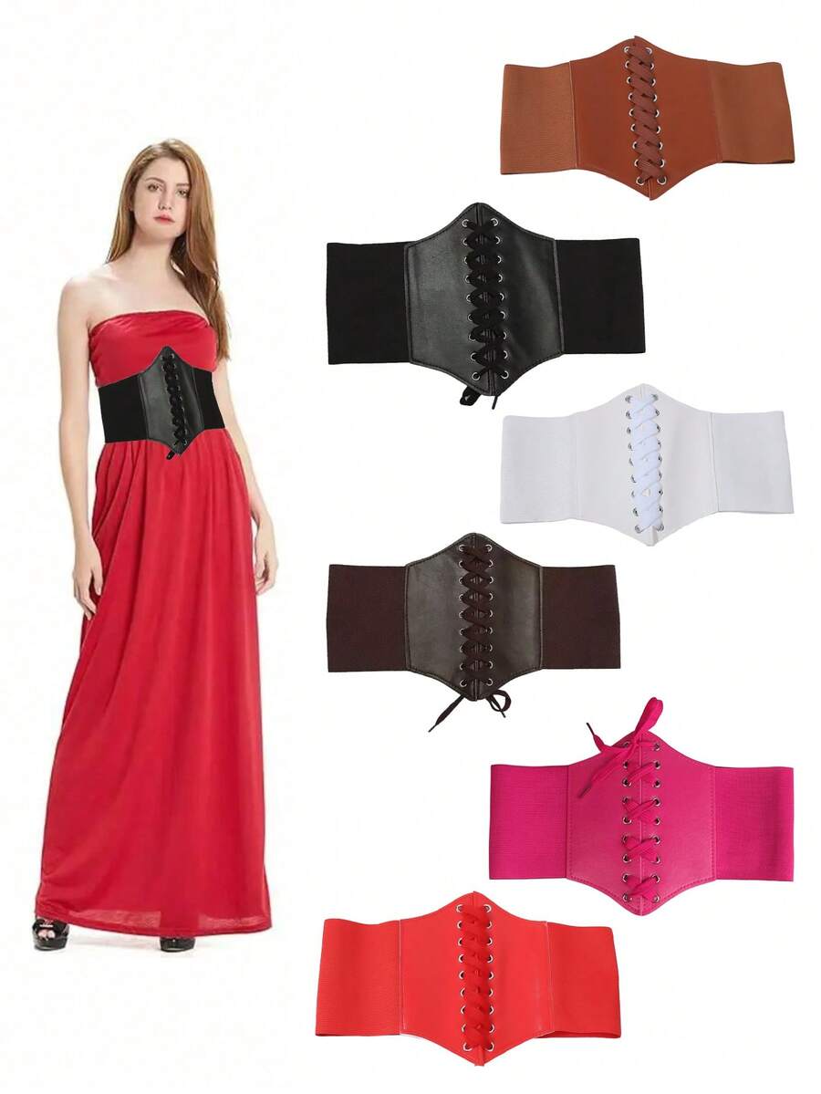 Ceinture étroite et large pour femmes, une ceinture pliable classique de couleur unie, convenant pour les déplacements quotidiens et les tenues élégantes, adaptée aux robes et aux vestes, convenant aux saisons d'automne et d'hiver, à l'école à l'automne, au Nouvel An et à d'autres occasions