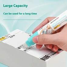 Thermal Paper Correction Fluid - & Private Thermal Paper Eraser, Quick Drying, Invisible Privacy Protection Handwritten Eraser, No Fading, Suitable For Bank Cards, Mobile Bills, Courier Shipping Labels, Used For Secure Document Marking, Office And School Supplies, Privacy Protection Pen | Oval Eraser | Smooth Application - Multicolor - View 6