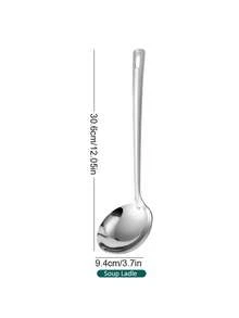 1/2 Pieces Stainless Steel Soup Ladle, Ladel Spoon For Serving Or Cooking