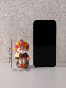 1pc Resin Creative Middle Eastern Figure Holding Star & Moon Statue Decor, For Home Decoration, Living Room, Bedroom, Study, Office, Eid Festival Gift, Best Holiday Gift