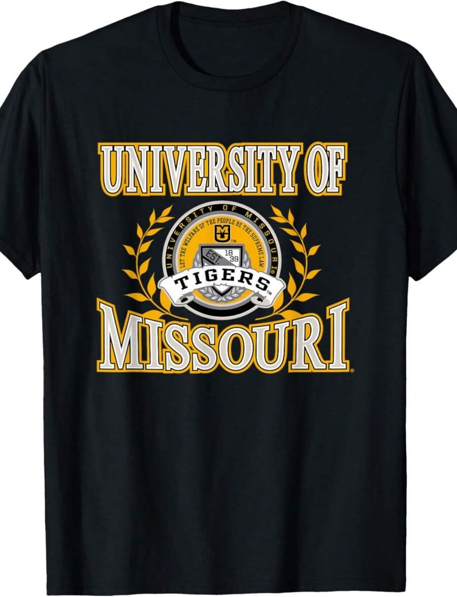 Missouri Tigers Laurels Officially Licensed T-Shirt - 黑色 - 查看 1