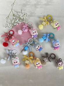 New Waving Cat Keychain, Fashionable Cute Cartoon Accessory, Bag Charm, Key Chain, Car Decor, Holiday, Birthday, Party Gift