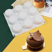 Mostsom Silicone Chocolate Half Round Mold Medium Semi Sphere Silicone Mold,Half Sphere Silicone BaFKing Molds For MaFKing Chocolate, Cake, Jelly, Dome Mousse (Oblate Spheroid A),OblateSpheroidA - 扁球體A - 查看 9