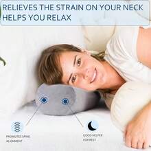 Health Cervical Neck Roll, Comfortable And Highly Resilient Bolster Pillows, Round Neck Pillows Support For Sleeping | Large Size Bolster Pillow For Bed, Legs, Back And Yoga (Purple 81),Purple81 - Purple81 - 查看 6