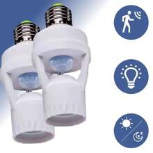Kit Of 4 Motion Sensors For E27 Socket Lamps With Presence Sensor, Bivolt 110V~220V Max 60W - trắng - Xem 13