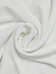 女士白色长袖单排扣休闲/工作衬衫，春夏款 - 白色 - 查看 3