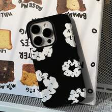 Black Flower Phone 17 16 15 14 13 12 11 X XS XR Pro Plus Luxury D-Dims-Tears Double-Layer Back Cover.Accessories. - FLR-307FL69101A1 - Xem 6