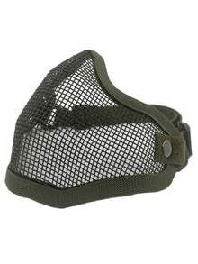 1个野外战争游戏面罩网金属半脸面罩户外狩猎战术防护面罩