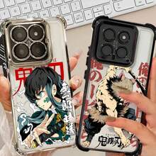 New Demon S-Slayer Anime Compatible With Xiaomi Mi 15T Redmi Note 14 13 12 11 10 9S 9 Pro Plus Plating Anti-Fall Cool Soft Phone Case, Cover Compatible With  17 Pro Case,  17 Pro Max Case,  17 Case,  16 Pro Case - DDbk01 - 查看 3
