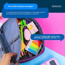 School Pencil Case Box Organizer Large Capacity Jumbo Makeup Bag Multifunctional Plain Square 100 Pens With Handle Male Female Pen With Pompom - 綠色 - 查看 6