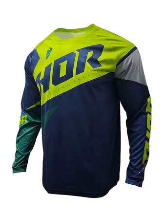  尼克斯队对阵独行侠队 DONUTFOX 2025 山地自行车运动服 赛车服 山地车 BMX 速降摩托车 DH 越野摩托车 T 恤 男士健身长袖 T 恤