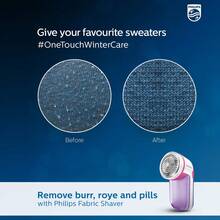 Philips Lint Remover Garment Fabric Shaver With Detachable Lint Container Household Clothes Fuzz Remover GC026/30