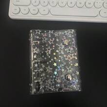 M5/A7/A6 活页夹 Kpop 收藏本，激光星形封面，DIY 10 个装收纳袋，活页手账笔记本整理器 - 彩色 - 查看 4