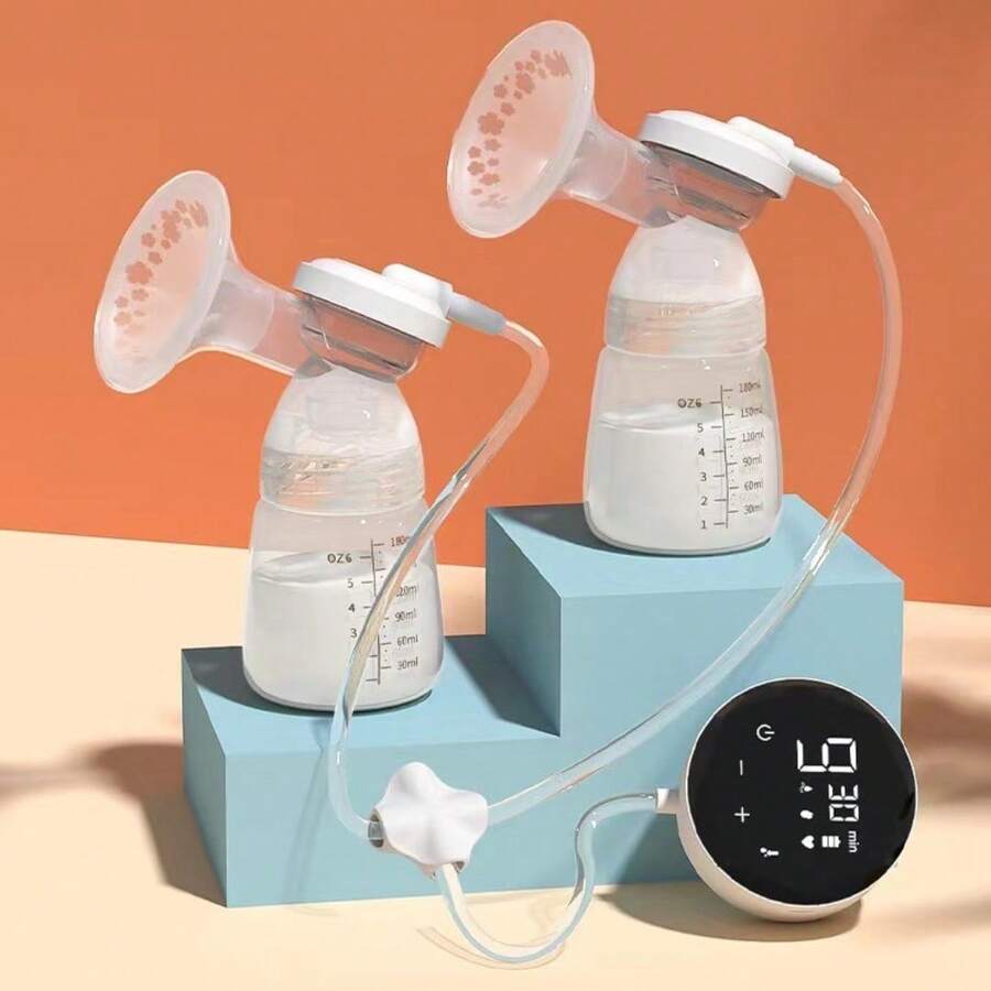 Máquina de ordeño eléctrica, colector de leche, bomba de leche para mujeres, máquina de ordeño, colector de leche - Blanco - Ver 1