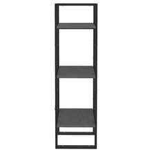 Bibliothèque vidaXL à 3 étagères, grise, 40 x 30 x 105 cm, en pin massif - Noir - Voir 6