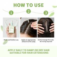 Lakerain 清爽纯植物头皮精华液，改善脱发，增加发量，清新自然香氛，滋养头皮，强韧发丝，去除油腻感 - 綠色 - 查看 9