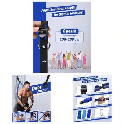 Upgraded Pilates Bar Kit With Resistance Bands Natural Latex Women Men, Heavy - Duty Stainless Steel Multifunctional Yoga Pilates Stick Home Gym Exercise Fitness Equipment Full - Body Workouts