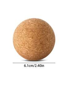 软木按摩球 木质肌肉按摩瑜伽筋膜球 男女通用 背部足底筋膜炎拉伸运动 筋膜放松 瑜伽冥想 瑜伽辅助健身器材 - 駝色 - 查看 15