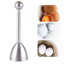不锈钢煮鸡蛋壳切割器敲击器开蛋器厨房小工具多功能鸡蛋分离器开蛋器 - 開蛋器 - 查看 2