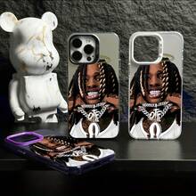 Adecuado para 17/16ProMax/16Plus/16Pro/16, para 15/14/13/12/11 Todas las Series Nueva Funda Protectora de Teléfono con Patrón Creativo de Moda, Gradiente Deslumbrante IMD Láser, a Prueba de Golpes y Antideslizante, Funda Híbrida Clásica e Ideal para Regalo - Blanco - Ver 7