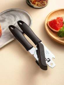 1pc/2pcs Stainless Steel Multifunctional Can Opener, Creative Opener Tool For Kitchen, Easy Manual Can Opener With Plastic Handle,Stainless Steel Safety Can Opener For Cutting, Portable Can Opener,Easy To Open Without Hurting Hands Kitchen Tools - Multicolor - View 6