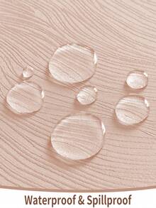 1 Peça Toalha de Mesa Quadrada à Prova d'Água e Respingos, em Poliéster com Padrão Redemoinho, Design Jacquard Inspirado no Oceano, Lavável, Portátil, Adequada para Cozinha, Mesa de Jantar, Festas em Casa, Cafés, Restaurantes, Bufês e Mais Ocasiões - Rosa chiclete - Visão 5