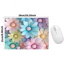 1 pezzo Tappetino per mouse carino e divertente, tappetino da scrivania quadrato con base in gomma antiscivolo, tappetino per mouse portatile mini adatto per computer portatile, adatto per ragazze e ragazzi, ufficio, casa, studio e gaming, 21x26x0,2cm