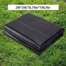 1 Pack, Garden Barrier Landscape Fabric, Block Fabric, Woven Mulch For Landscaping Ground Cover Control Fabric, Black Garden Bed Liner - Black - View 15